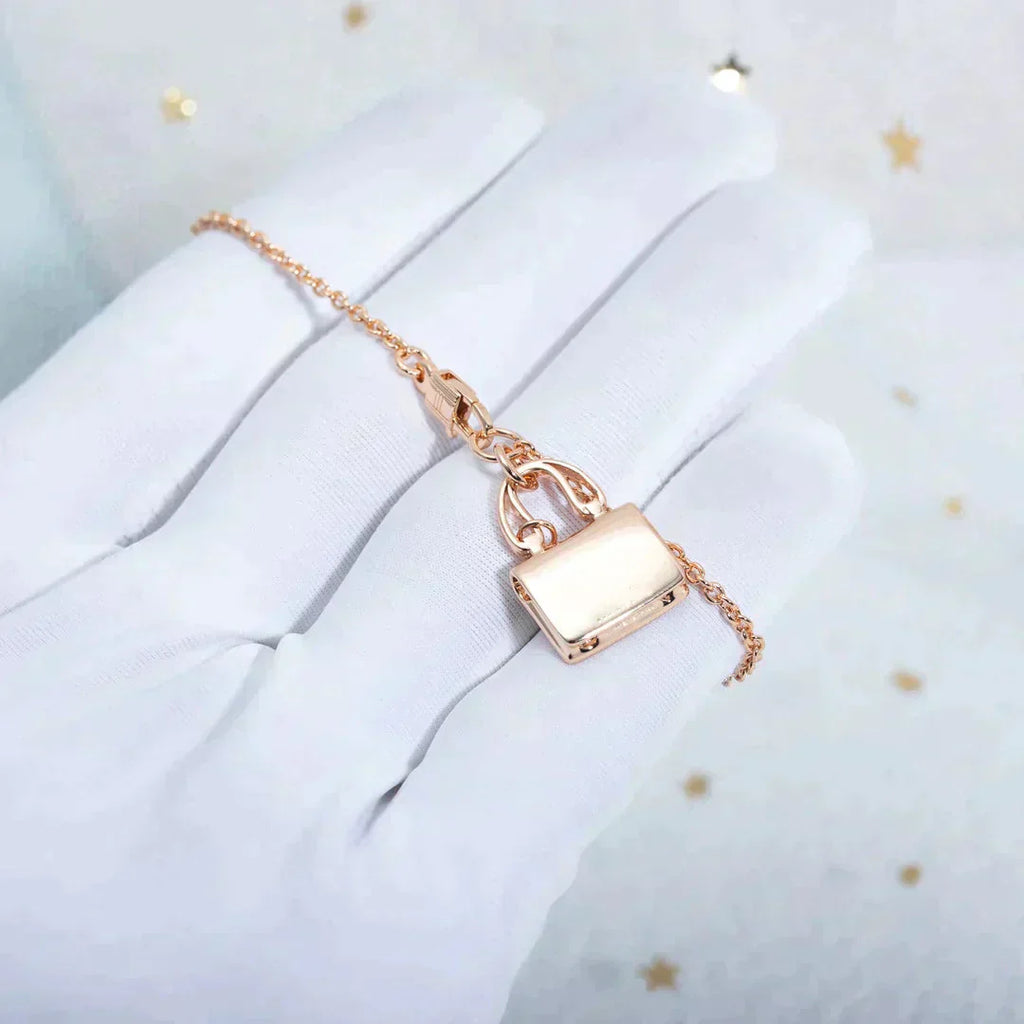 ??Loco?¡¥AMULETTE PEDANT ROSE GOLD NECKLACE
