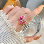 ??Loco?¡¥TWIN BUTTERFLY DIAMOND RING