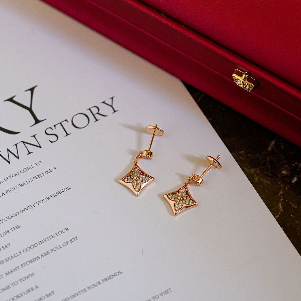 ??Loco?¡¥STAR DIAMONDS EARRINGS GOLD