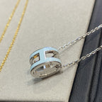 ??Loco?¡¥POP H LIGHT BLUE NECKLACE