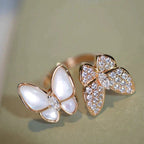 ??Loco?¡¥TWIN BUTTERFLY DIAMOND MOP RING