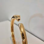 ??Loco?¡¥PANTHERE GOLD OPEN BRACELET