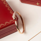 ??Loco?¡¥PANTHERE ROSE GOLD DIAMOND OPEN BRACELET