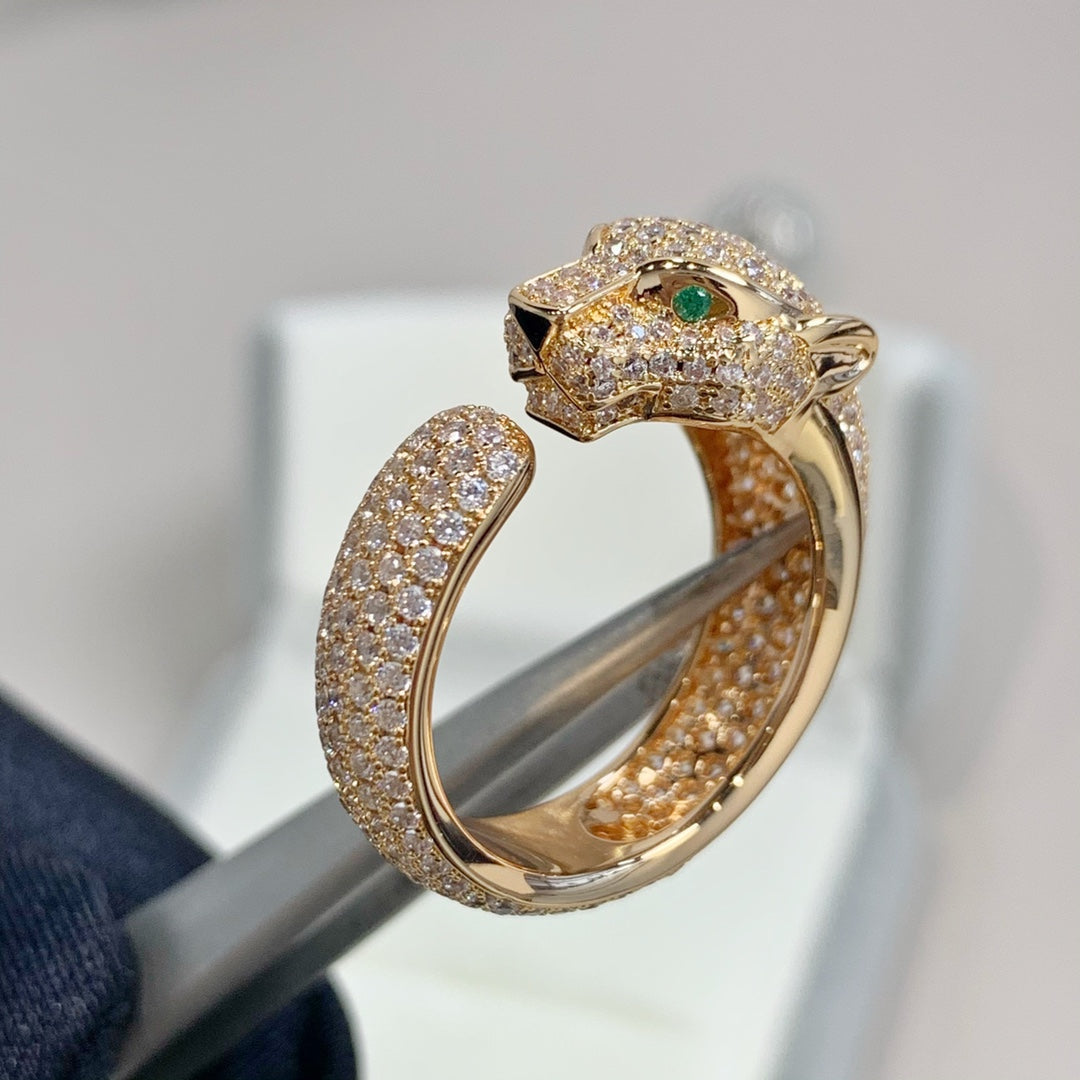 ??Loco?¡¥PANTHERE PINK GOLD DIAMOND RING