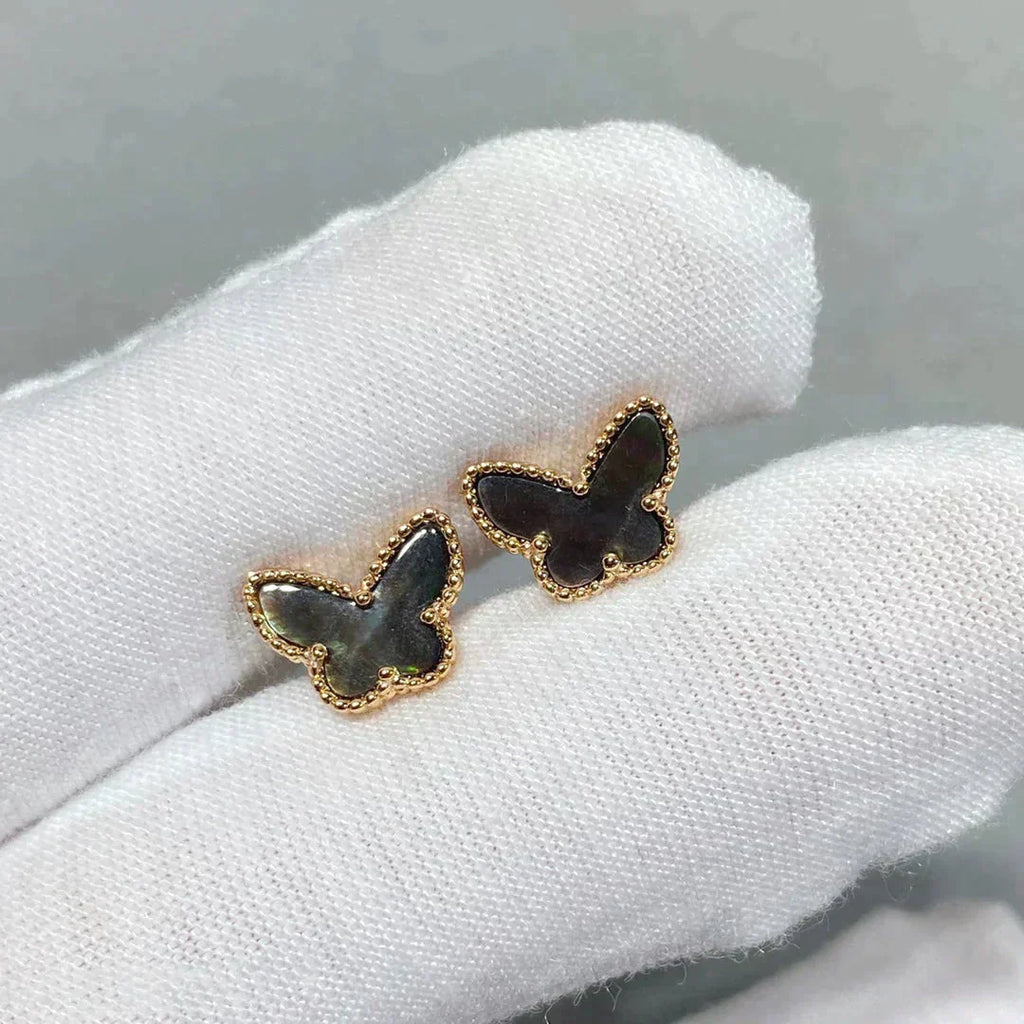 ??Loco?¡¥BUTTERFLY DARK MOP  EARRINGS