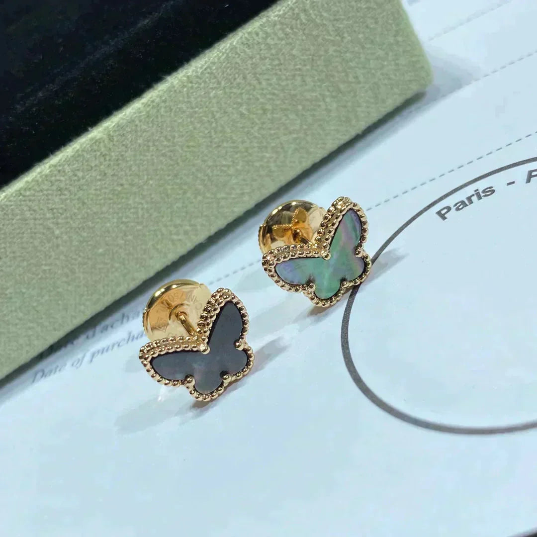 ??Loco?¡¥BUTTERFLY DARK MOP  EARRINGS