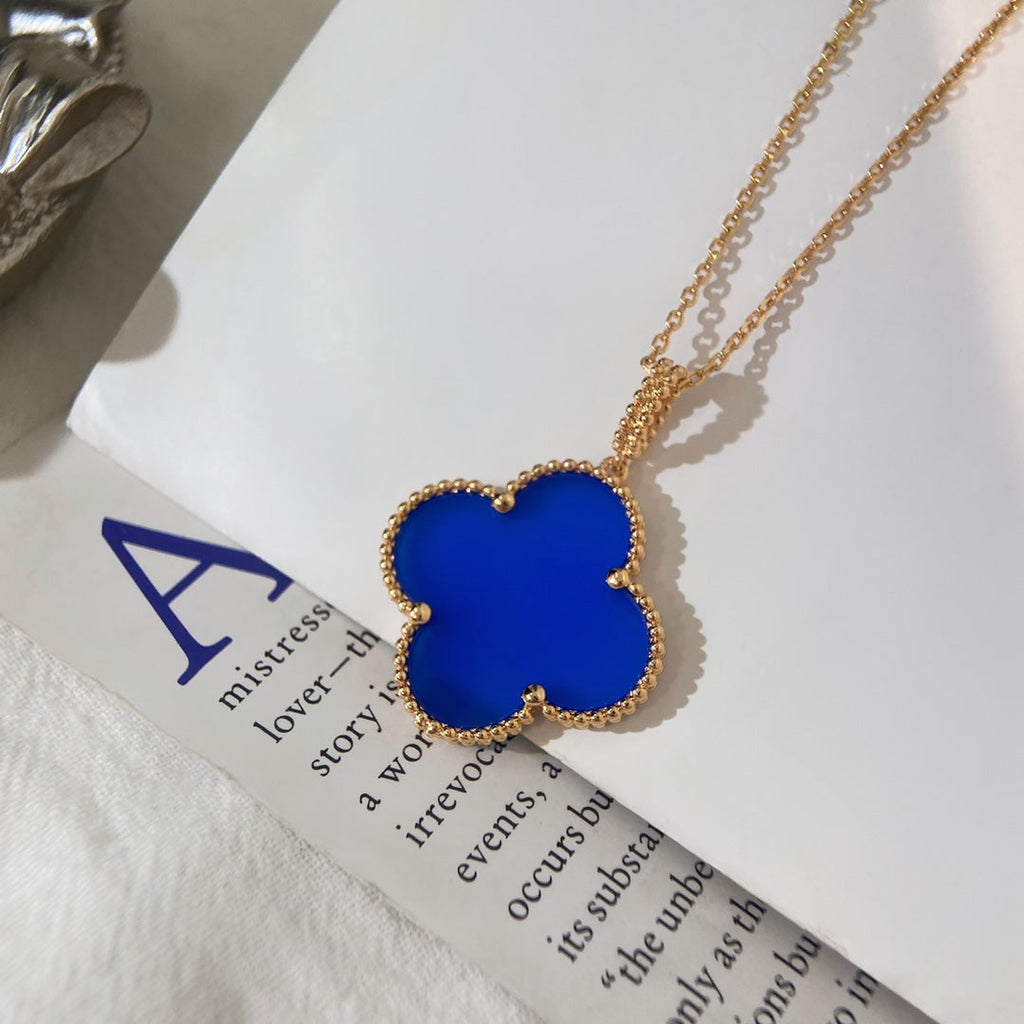 ??Loco?¡¥CLOVER 25MM NECKLACE TURQUOISE ROSE GOLD