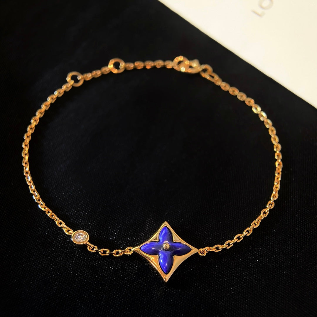 ??Loco?¡¥COLOR STAR PINK GOLD DIAMOND BRACELET
