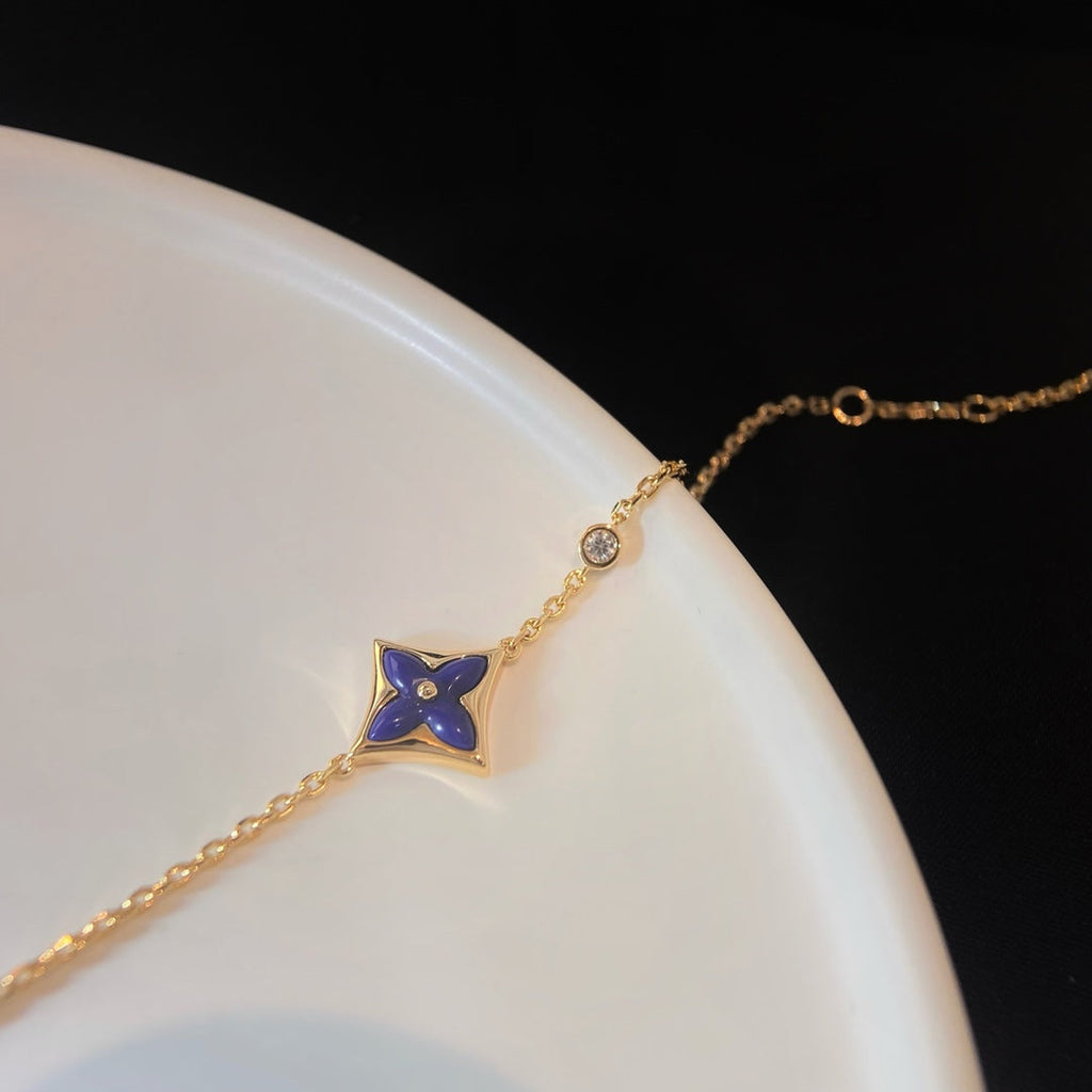 ??Loco?¡¥COLOR STAR PINK GOLD DIAMOND BRACELET
