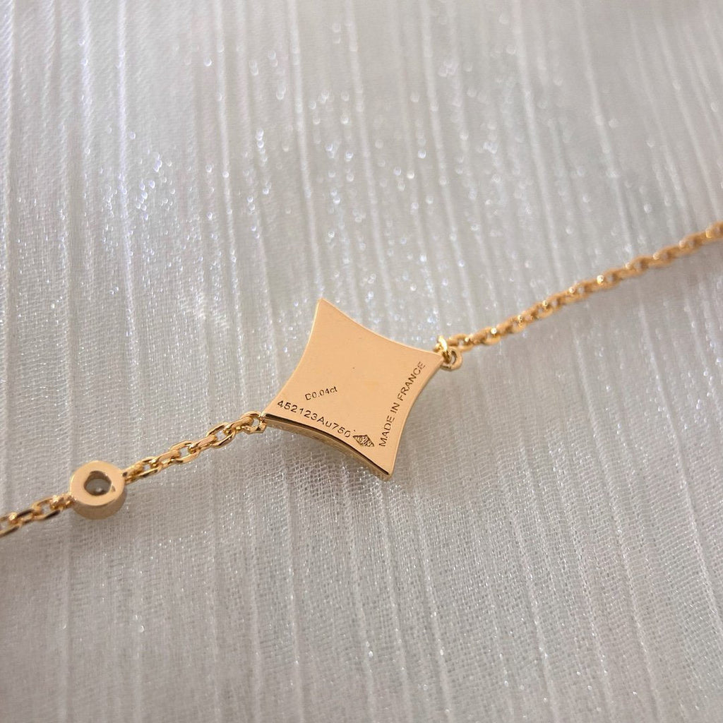 ??Loco?¡¥COLOR STAR PINK GOLD DIAMOND BRACELET