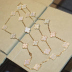 ??Loco?¡¥CLOVER 20 MOTIFS WHITE MOP NECKLACE