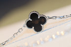 ??Loco?¡¥CLOVER 20 MOTIFS ONYX DIAMOND SILVER