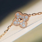 ??Loco?¡¥CLOVER 20 MOTIFS DARK MOP DIAMOND  NECKLACE