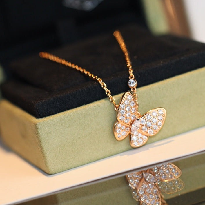 ??Loco?¡¥BUTTERFLY DIAMOND NECKLACE
