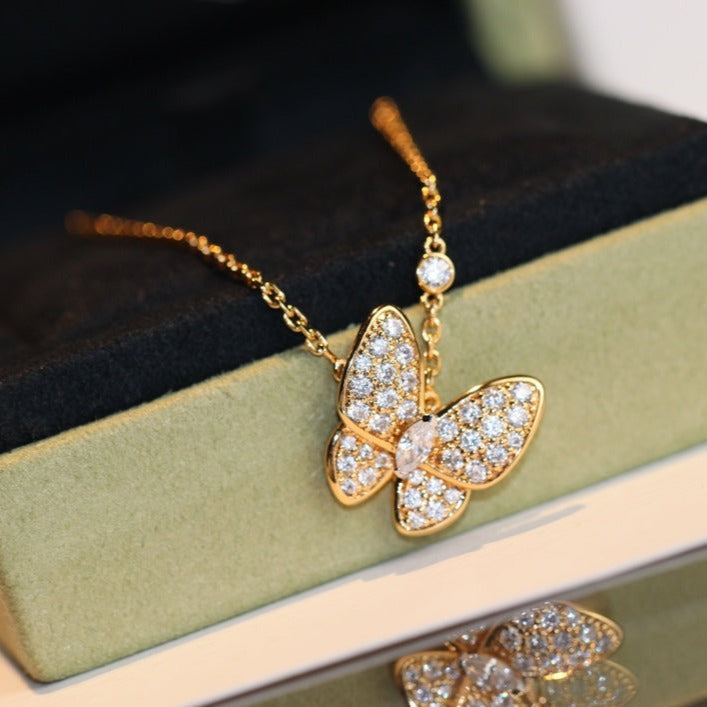??Loco?¡¥BUTTERFLY DIAMOND NECKLACE