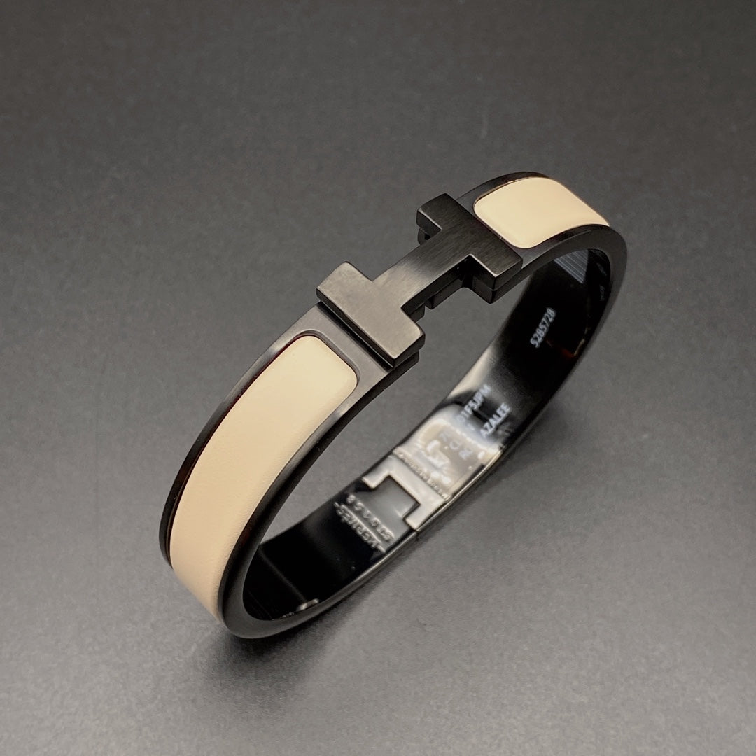 ??Loco?¡¥H BRACELET 12MM BLACK BEIGE CERAMIC