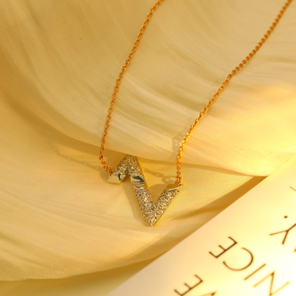 ??Loco?¡¥VOLT SILVER DIAMOND PEDANT NECKLACE