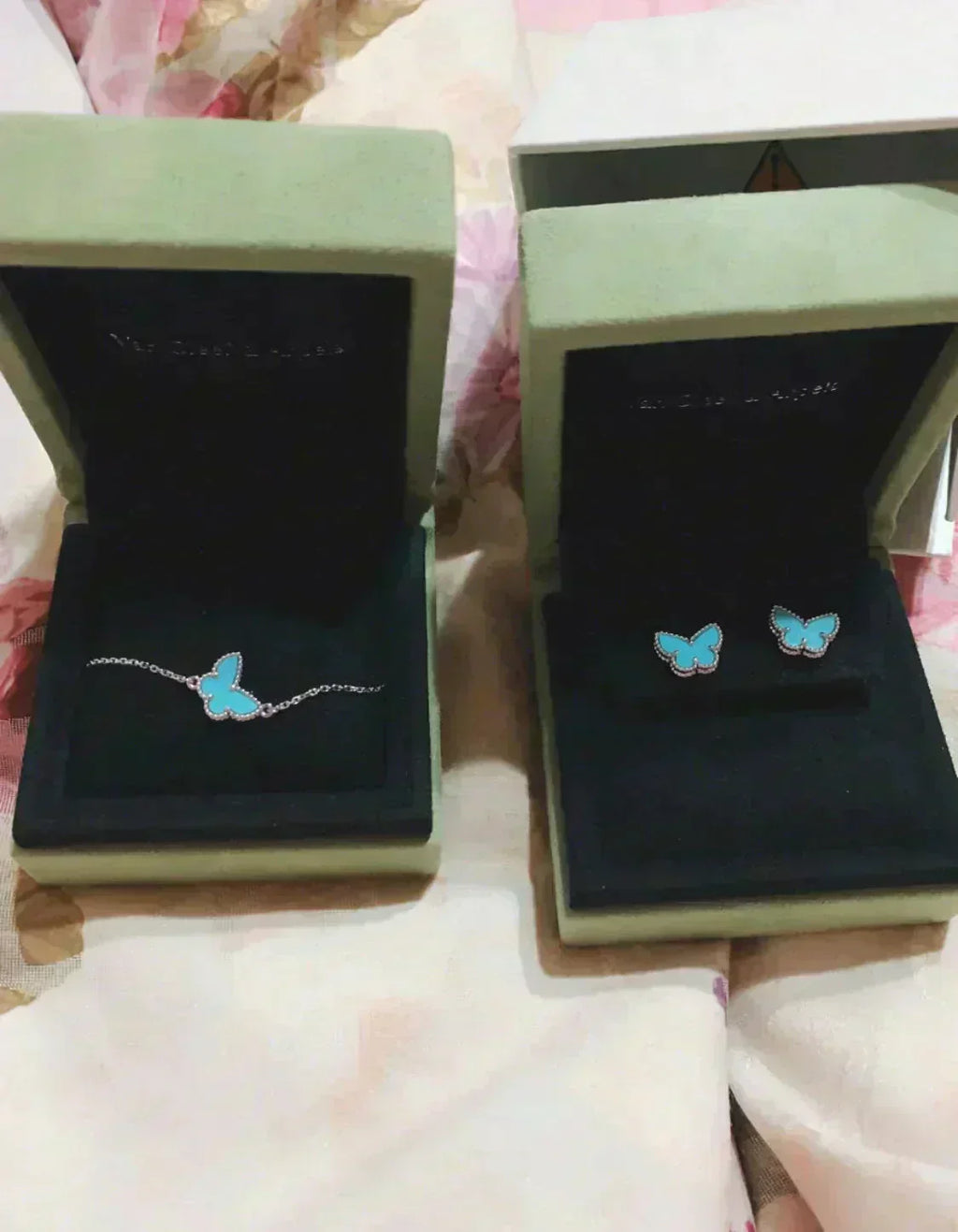 ??Loco?¡¥BUTTERFLY TURQUOISE EARRINGS SILVER