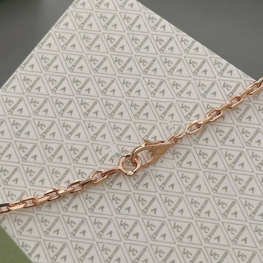 ??Loco?¡¥LUCKY SPRING 15 MOTIFS ROSE GOLD NECKLACE