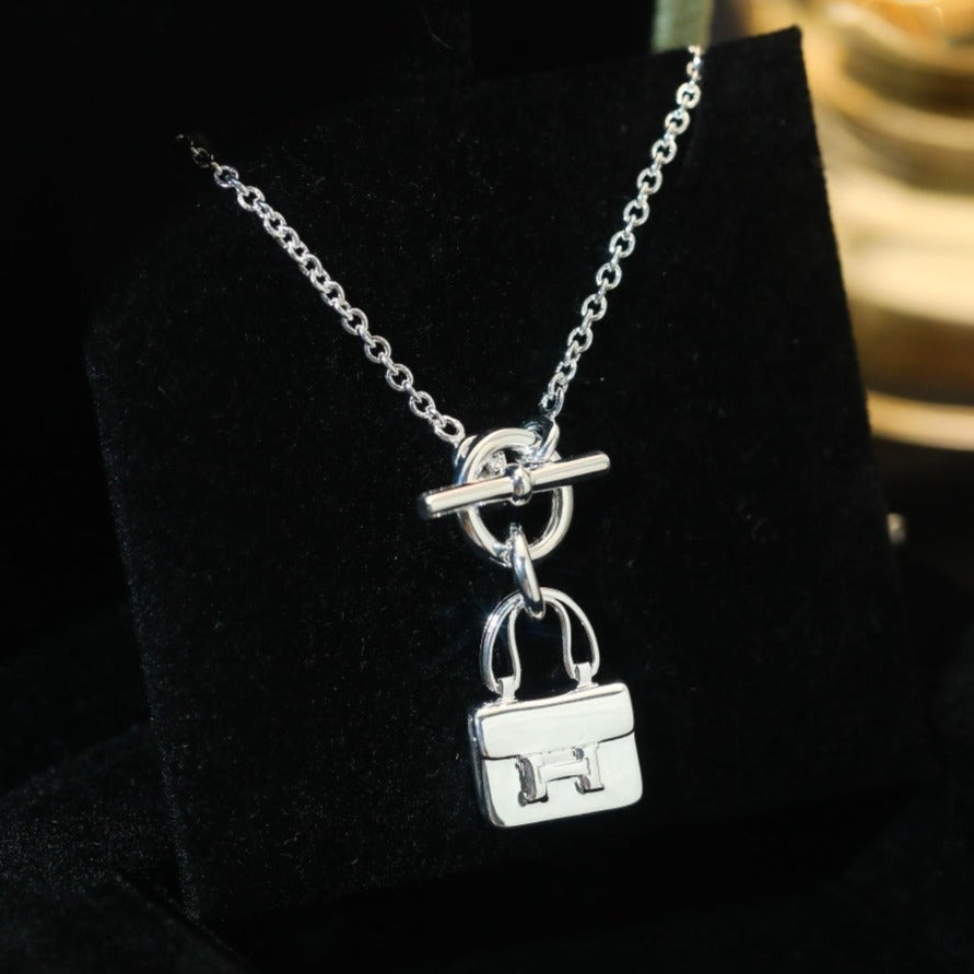 ??Loco?¡¥POP H PEDANT SILVER NECKLACE