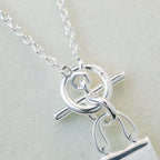 ??Loco?¡¥POP H PEDANT SILVER NECKLACE