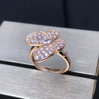 ??Loco?¡¥BUTTERFLY PINK GOLD DIAMOND RING