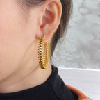 ??Loco?¡¥CLASH HOOP EARRINGS
