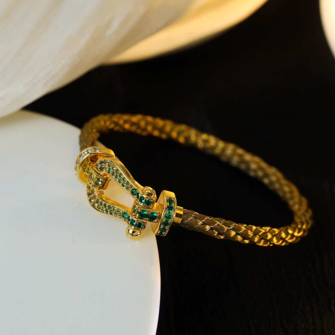 ??Loco?¡¥FORCE 10 GOLD GREEN DIAMOND PAVED