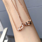 ??Loco?¡¥FORCE 10 PINK GOLD DIAMOND NECKLACE