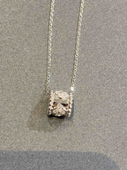 ??Loco?¡¥PERLEE PEDANT SIVLER DIAMOND NECKLACE