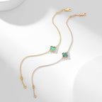 ??Loco?¡¥CLOVER BRACELET MALACHITE 1 MOTIF