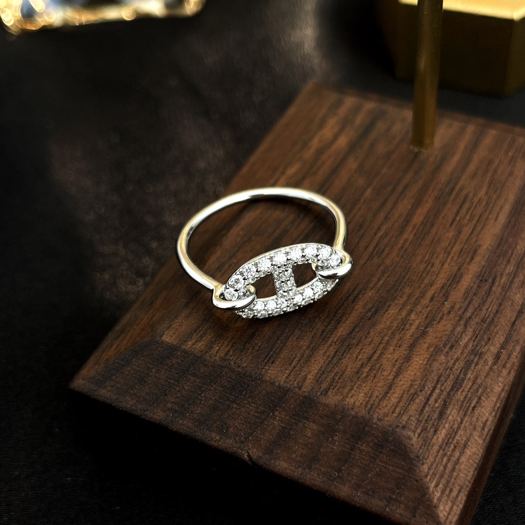 ??Loco?¡¥RONDE SMALL SILVER DIAMOND RING