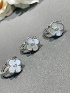 ??Loco?¡¥CLOVER SILVER MOP DIAMOND RING