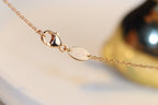 ??Loco?¡¥JEUX MALACHITE 1 DIAMOND PINK GOLD NECKLACE