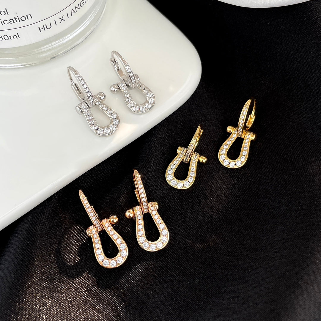 ??Loco?¡¥FORCE 10 FULL DIAMOND DROP EARRINGS MEDIUM MODEL