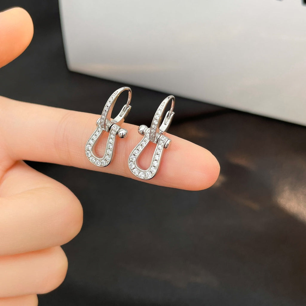 ??Loco?¡¥FORCE 10 FULL DIAMOND DROP EARRINGS MEDIUM MODEL