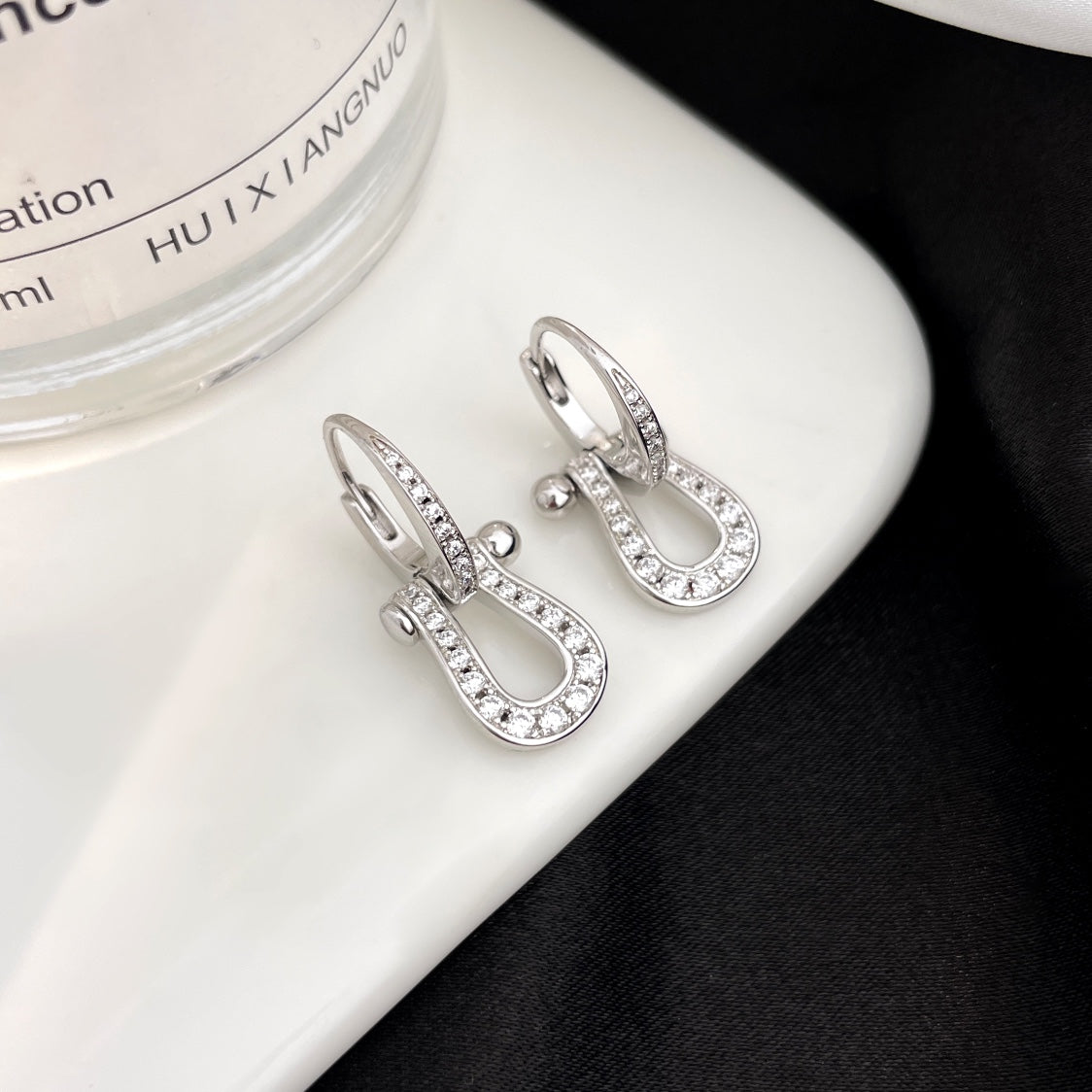 ??Loco?¡¥FORCE 10 FULL DIAMOND DROP EARRINGS MEDIUM MODEL