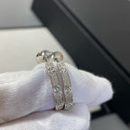 ??Loco?¡¥LOVE DIAMOND SILVER HOOP EARRINGS