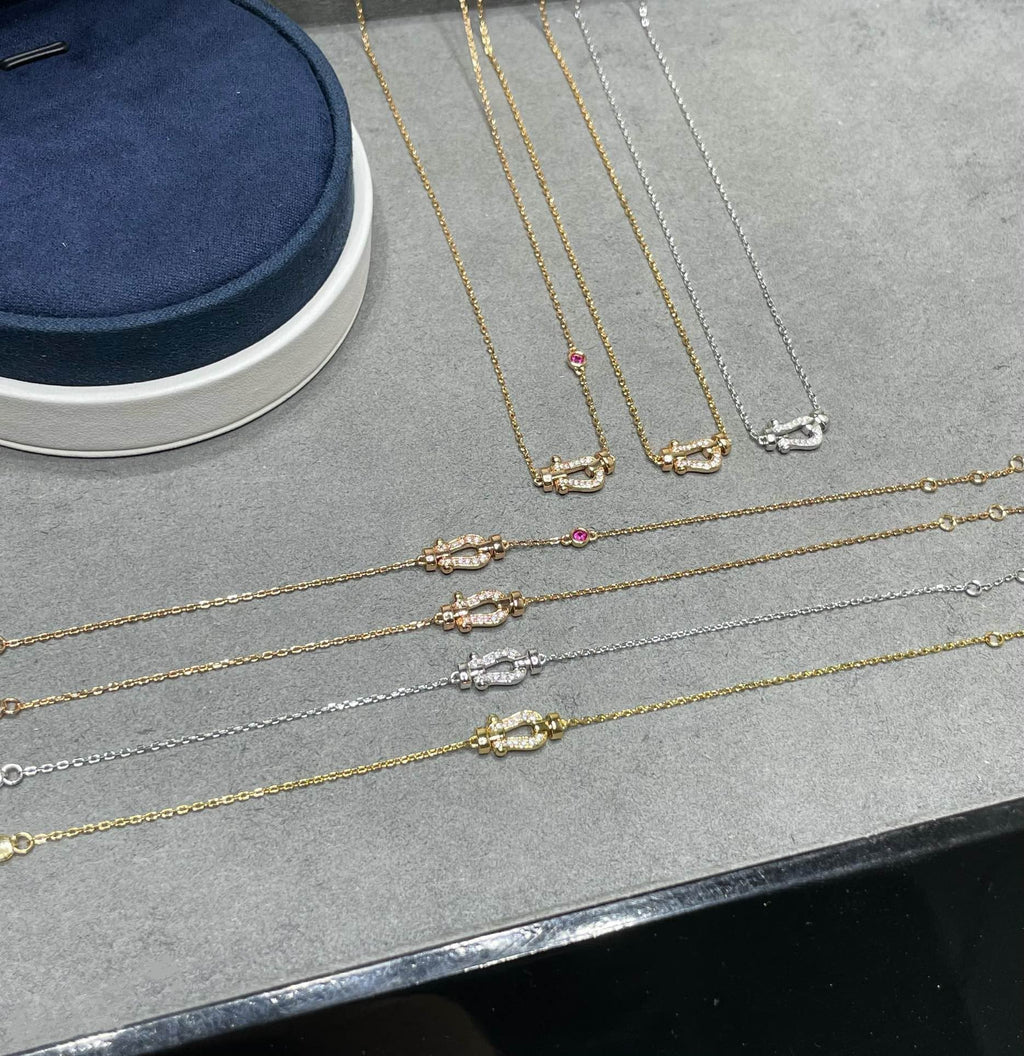 ??Loco?¡¥FORCE 10 DIAMOND PINK GOLD NECKLACE