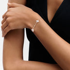 ??Loco?¡¥STAR AND SUN 4 MOTIF WHITE MOP PINK GOLD BRACELET