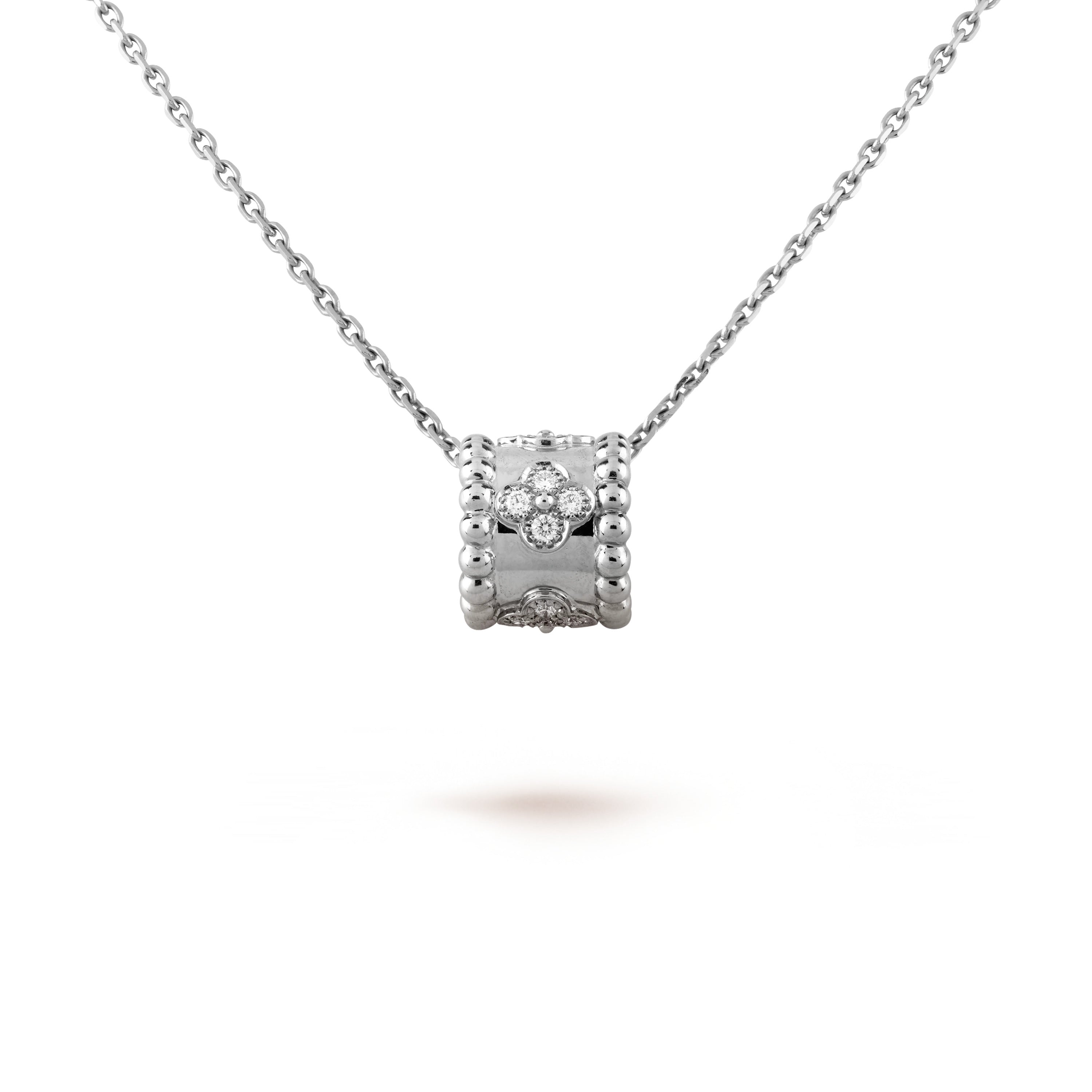 ??Loco?¡¥PERLEE PEDANT SIVLER DIAMOND NECKLACE