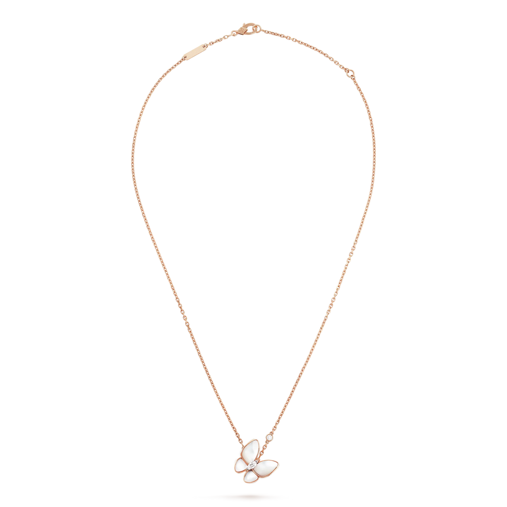 ??Loco?¡¥BUTTERFLY MOP DIAMOND NECKLACE