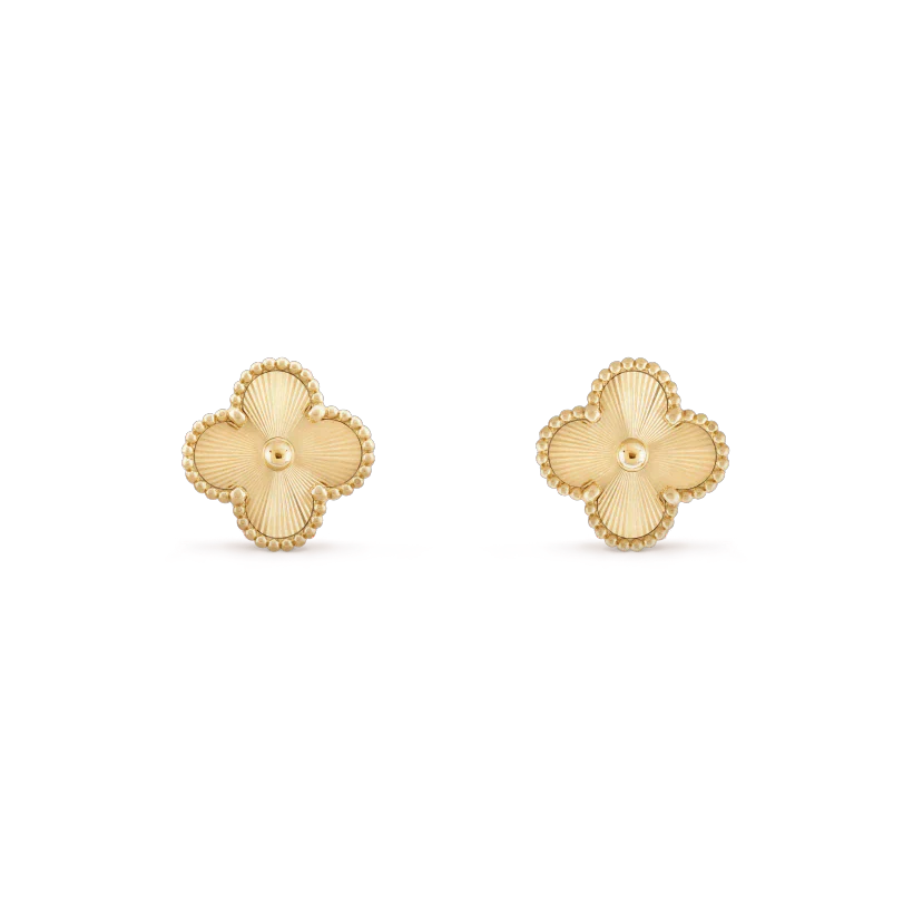 ??Loco?¡¥CLOVER MINI 9.5MM LASER EARRINGS