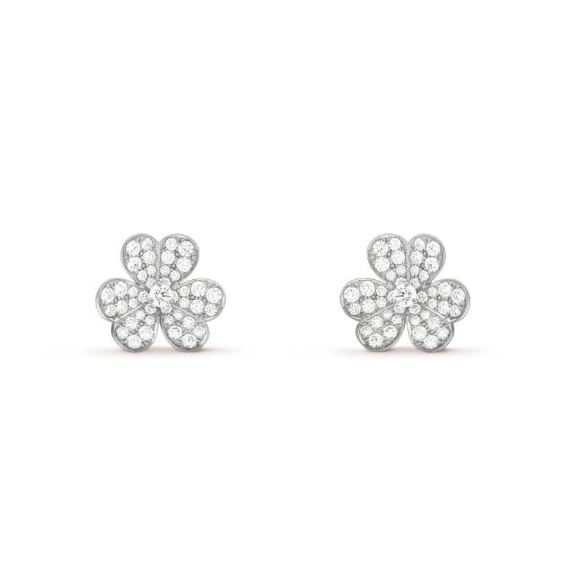 ??Loco?¡¥CLOVER COMOS DIAMOND EARRINGS SILVER