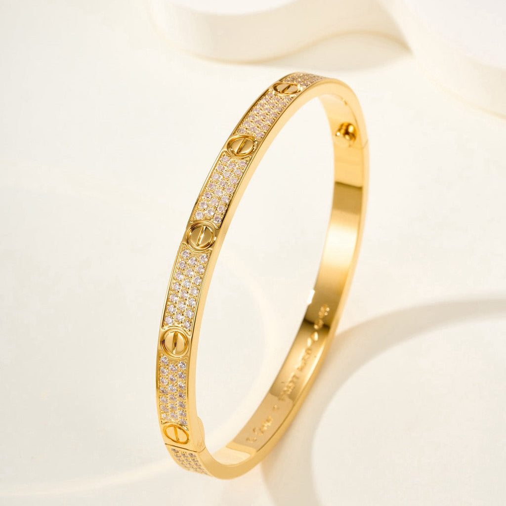 ??Loco?¡¥LOVE BRACELET 4.8MM DIAMOND-PAVED