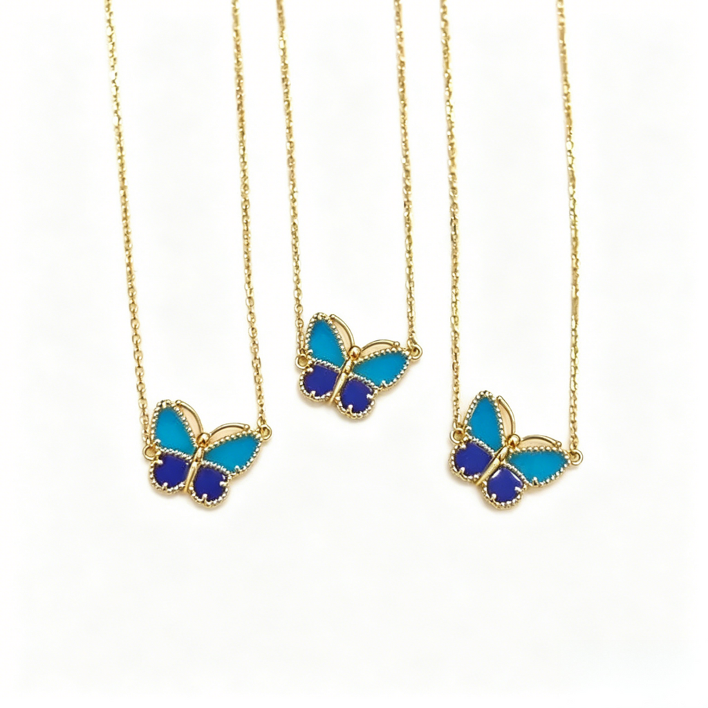 [Loco JURI] 2026 NEW LUCKY BUTTERFLY 1 MOTIFS NECKLACE