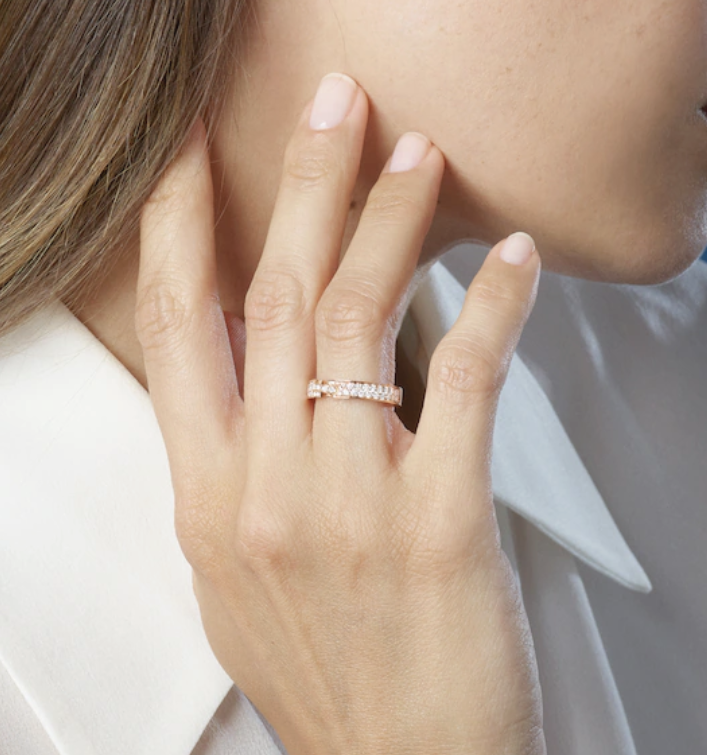 ??Loco?¡¥ALLIANCE LIENS VIDENCE PAVED DIAMOND 4MM RING