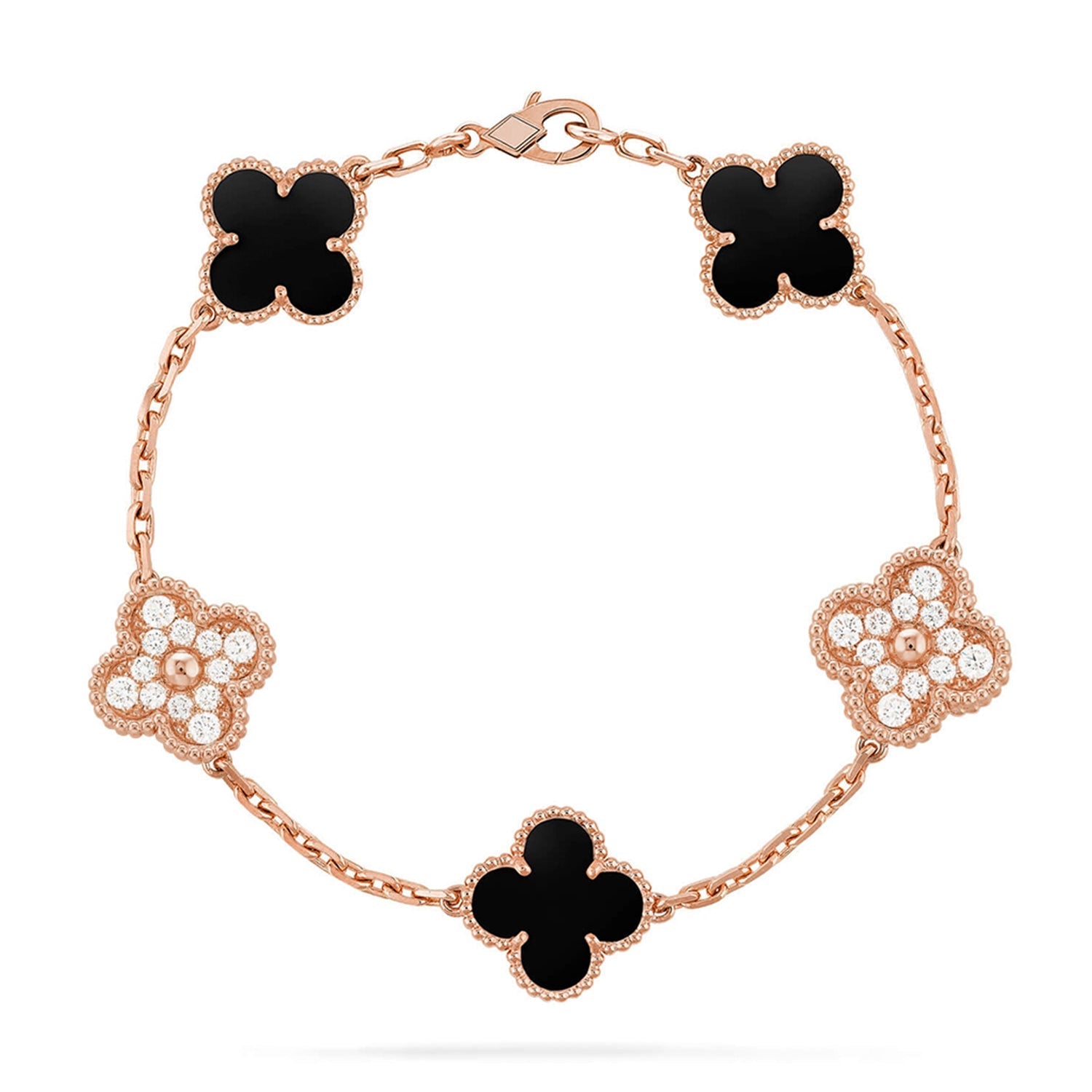[Loco]New CLOVER 5 MOTIF ONYXS BRACELET COLLECTION