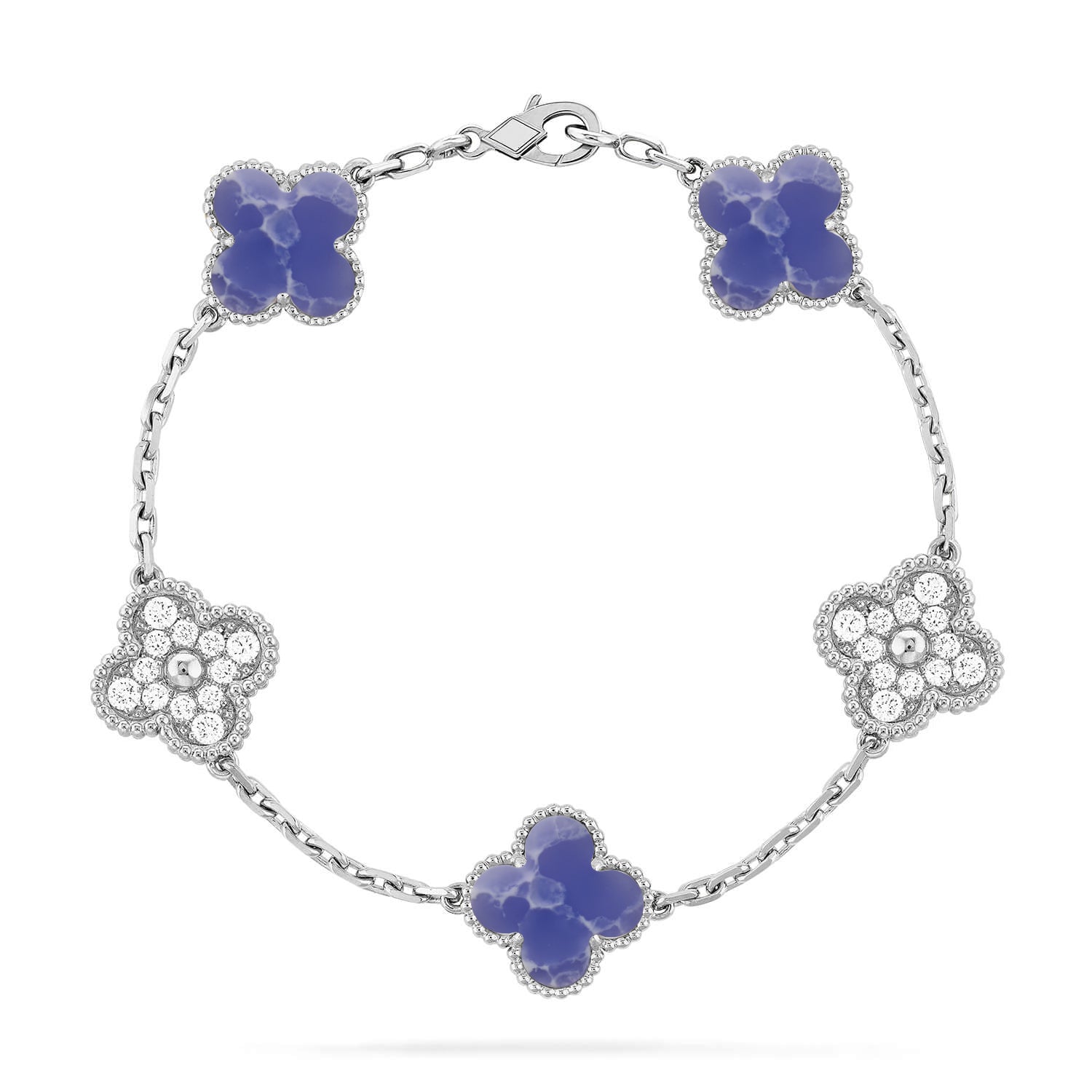 [Loco]New CLOVER 5 MOTIF BLUE VEINS BRACELET COLLECTION