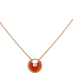 ??Loco?¡¥AMULETTE GOLD CARNELIAN ONYX NECKLACE